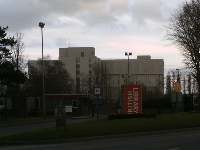 The British Library at Boston Spa (on Thorp Arch Trading Estate), West Yorkshire