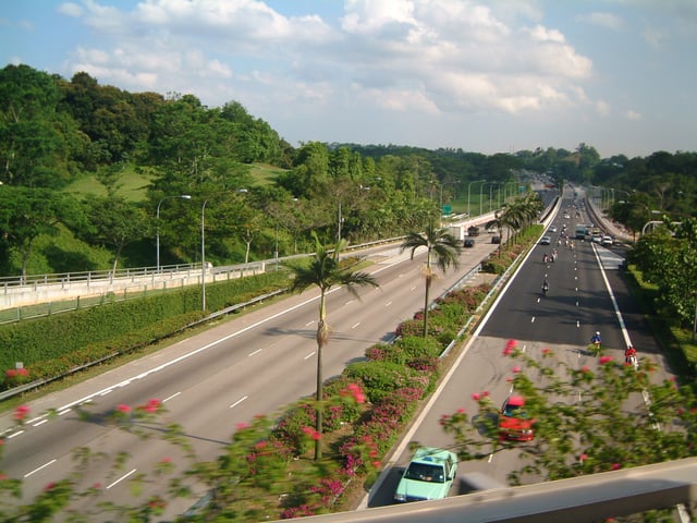 The Bukit Timah Expressway in Singapore