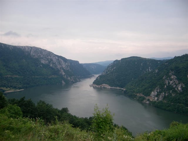 The Iron Gate, on the Serbian-Romanian border (Iron Gates natural park and Đerdap national park)