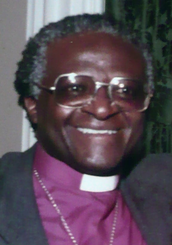 Tutu on a visit to San Francisco in 1986
