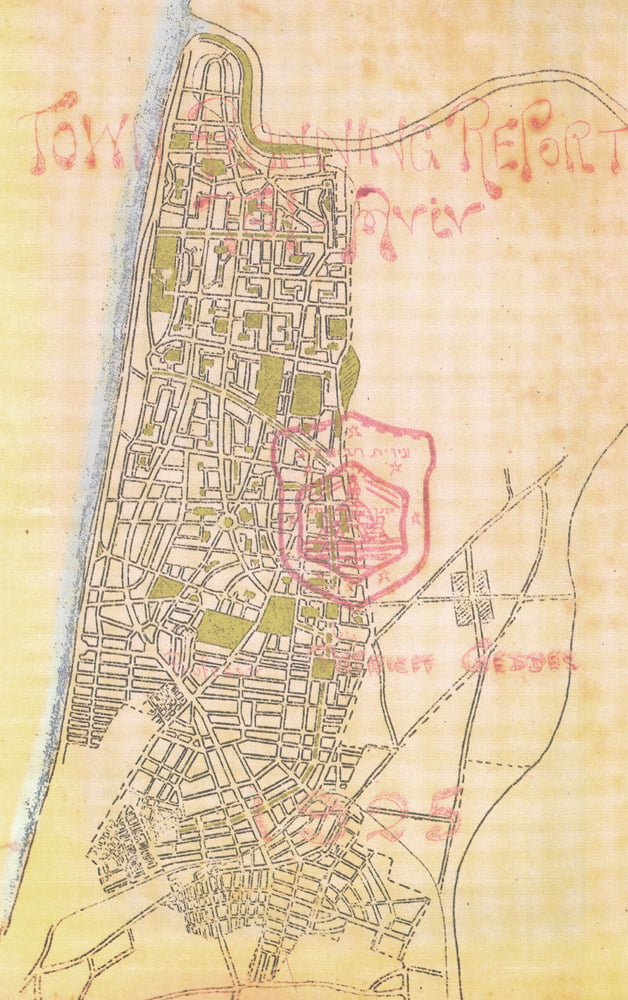 Master plan for Tel Aviv by Patrick Geddes, 1925