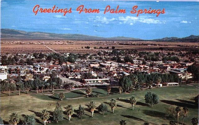 Aerial view overlooking the O'Donnell Golf Club during the 1960s