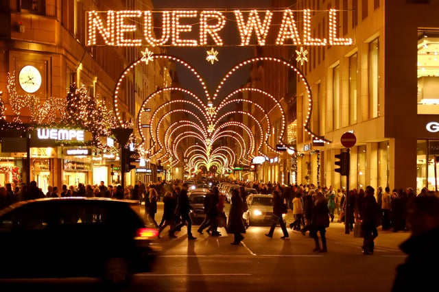 Neuer Wall, one of Europe's most luxurious shopping streets