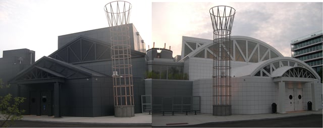The Illinois Holocaust Museum and Education Center in Skokie – view from the east