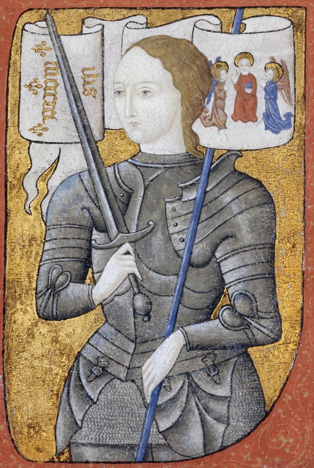 Joan of Arc led the French army to several important victories during the Hundred Years' War (1337–1453), which paved the way for the final victory.