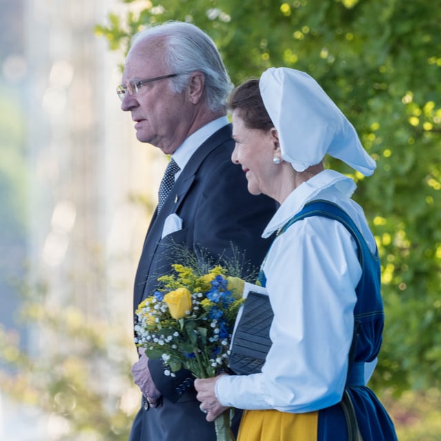 The current King of Sweden, Carl XVI Gustaf, and Queen Silvia of Sweden