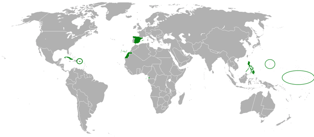 The Spanish Empire in 1898