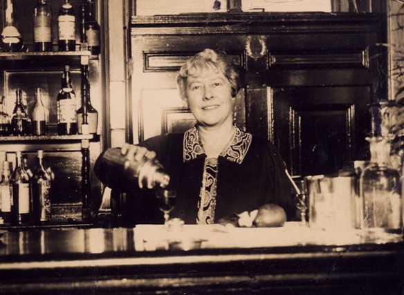Ada Coleman bartending at the Savoy Hotel in London, circa 1920