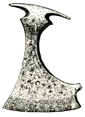 Iron age bearded axe head from Gotland