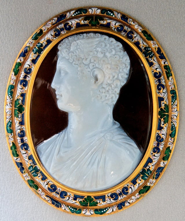 Sardonyx cameo of a Ptolemaic prince as Hermes, Cabinet des médailles, Paris