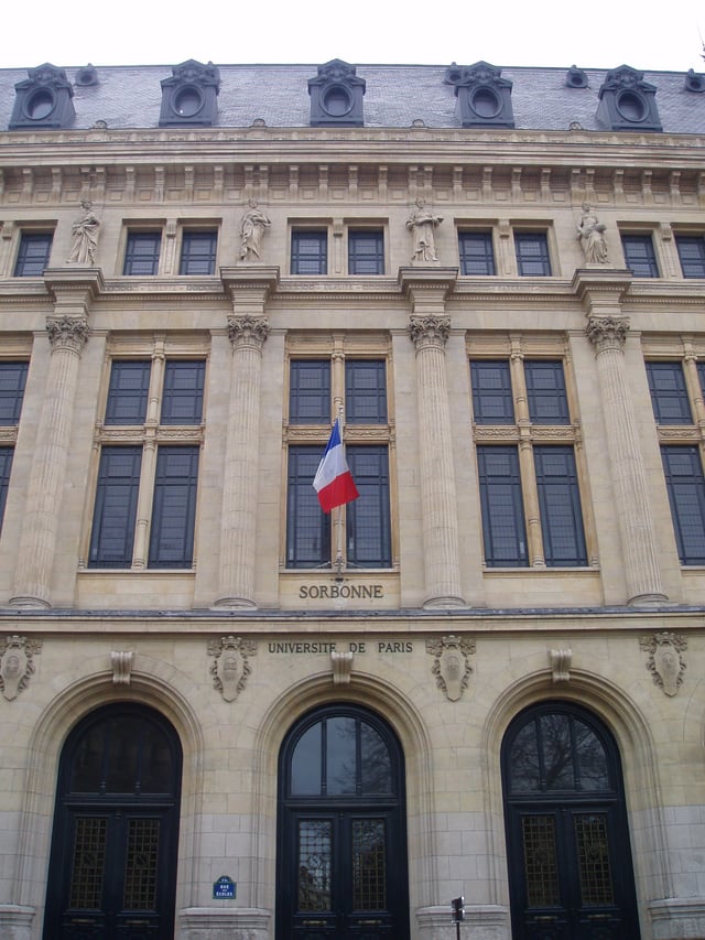 The Sorbonne as seen from rue des Écoles.