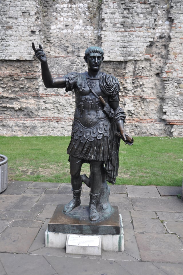 Statue of Trajan at Tower Hill, London