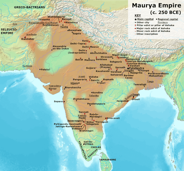 Hermann Kulke and Dietmar Rothermund believe that Ashoka's empire did not include large parts of India, which were controlled by autonomous tribes.