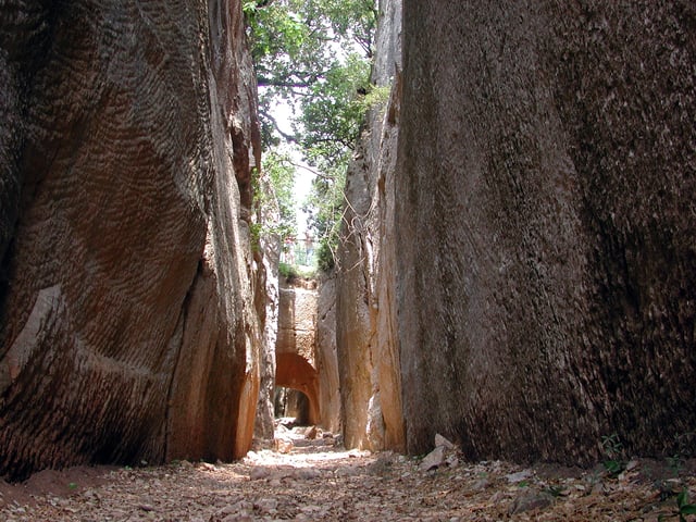 Near the source of the aqueduct at "Roche Taillee"