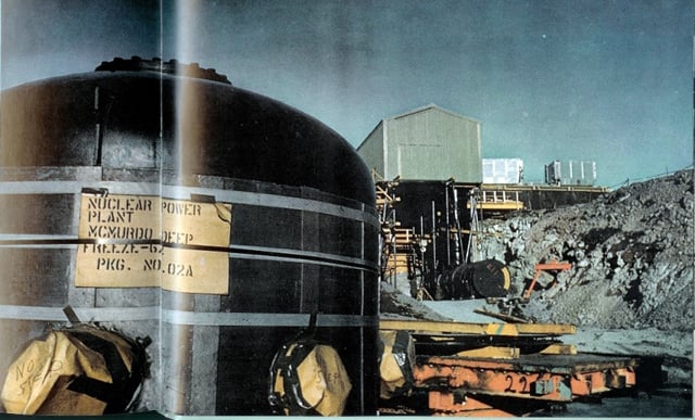 Tank for PM3a nuclear reactor built by MCB 1 at McMurdo Station (U.S. Navy)