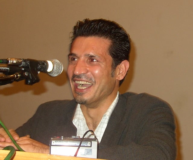 Ali Daei, the world's all-time leading goal scorer in international matches and the former captain of the Iran national football team.