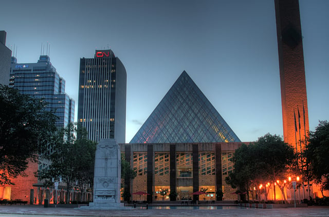 Edmonton City Hall is the home of the municipal government for Edmonton.