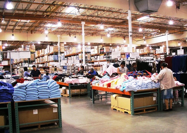 Costco warehouse interior in Mountain View, California