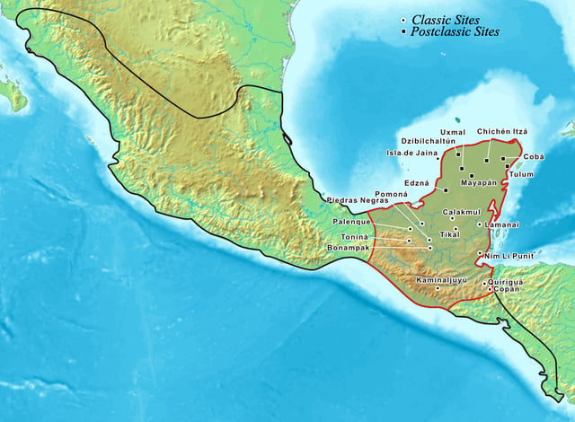 Extent of the Maya civilization