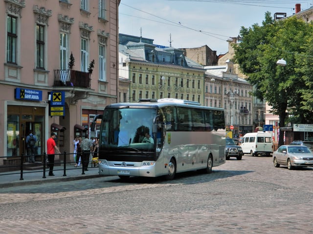 "NeoLAZ-Lemberg" – product of the Lviv Bus Factory on the streets of Lviv