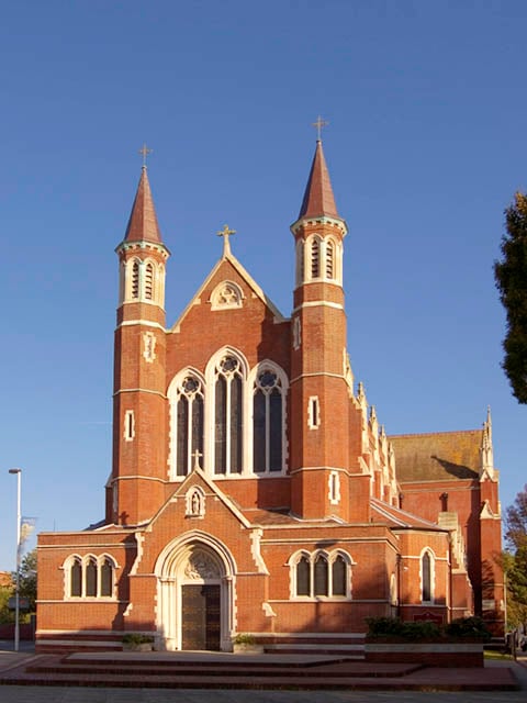 St John the Evangelist is a Roman Catholic cathedral of worship, built in 1882. It is one of the two cathedrals of the city.