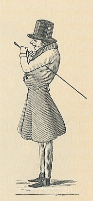 A caricature of Kierkegaard published in The Corsair, a satirical journal