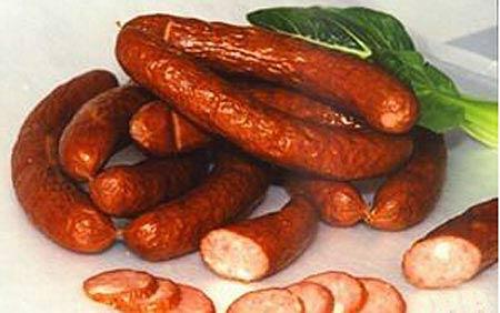 Smoked sausages from Harbin, China