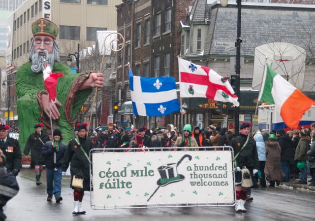 Montreal hosts one of the longest-running and largest St Patrick's Day parades in North America.