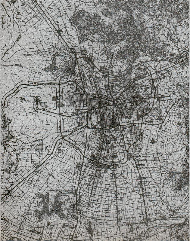 Extension of Greater Santiago, in 1965.