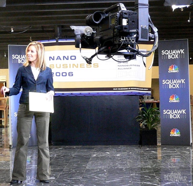 A Squawk Box outside broadcast, hosted by Rebecca Quick