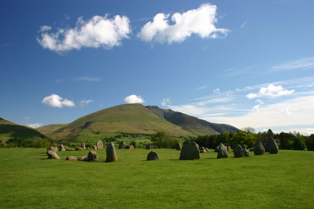 The Castlerigg stone circle dates from the late Neolithic age and was constructed by some of the earliest inhabitants of Cumbria