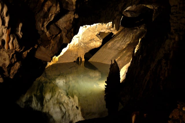 A cave at the Matka Canyon.