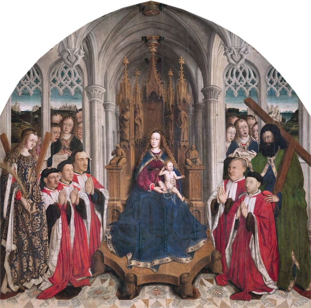 Virgin of the Consellers by Lluís Dalmau (1445)