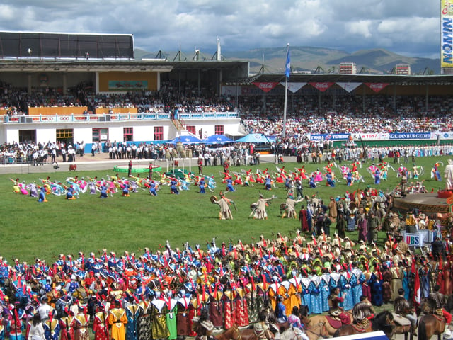 Naadam is the largest summer celebration