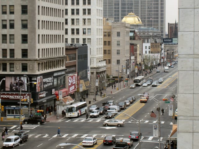 Market and Broad Streets, Downtown Newark