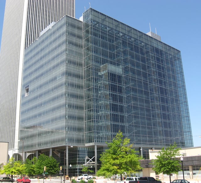 The Tulsa City Hall serves as the base for most city government functions.