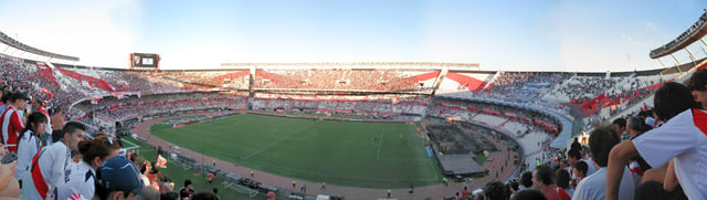 Panoramic view of the Monumental Stadium in 2013.