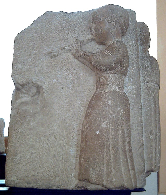 Female musician from the "Relief of Osuna", Iberian, ca. 200 BC