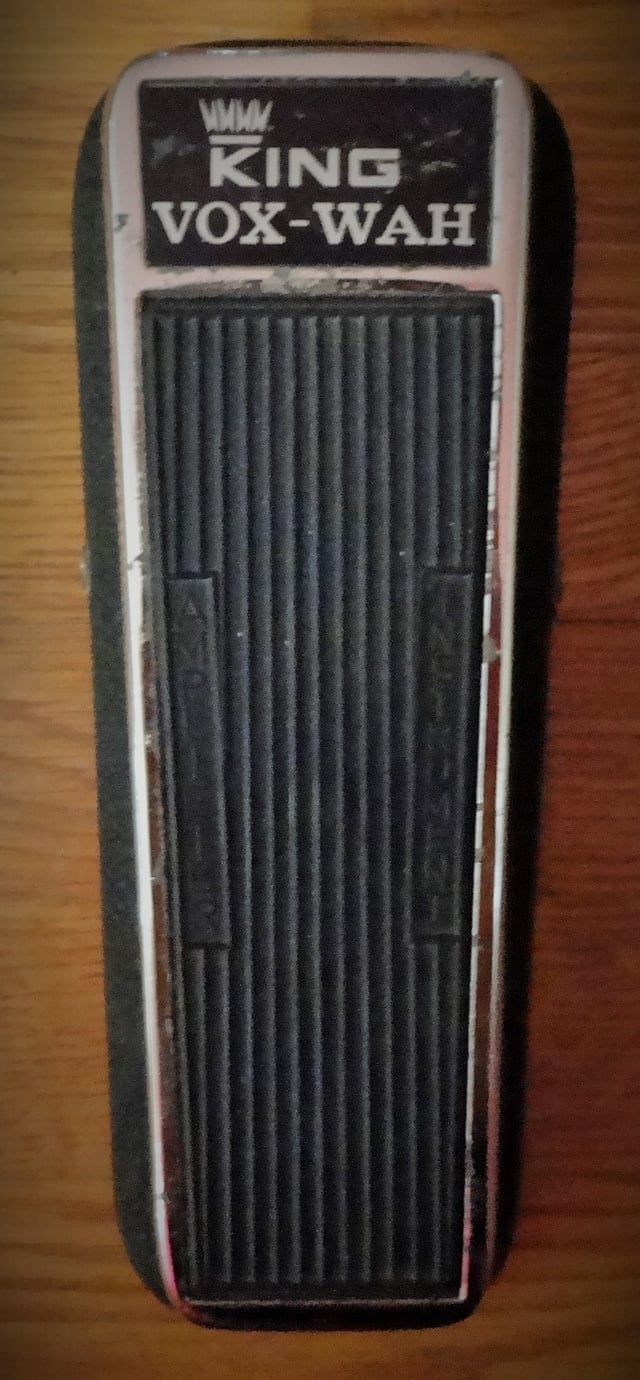 A 1968 King Vox-Wah pedal similar to the one owned by Hendrix