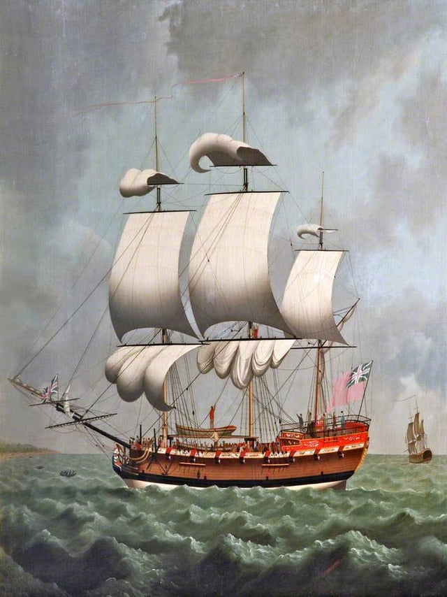 A Liverpool Slave Ship by William Jackson. Merseyside Maritime Museum