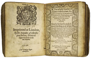 The 1596 Book of Common Prayer