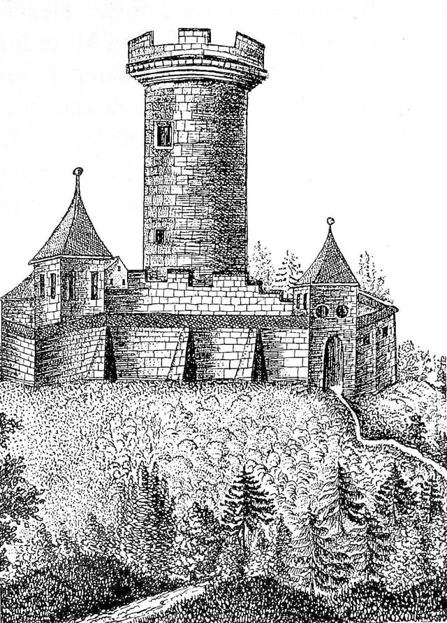 Zähringen castle, c. 1500