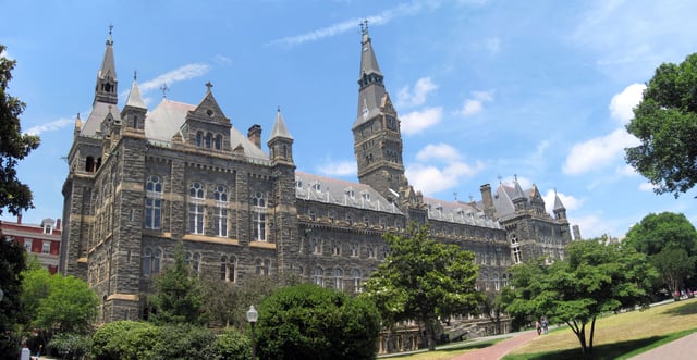 Healy Hall houses classrooms and the university's executive body.