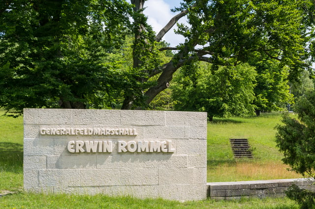 Memorial to Erwin Rommel in Heidenheim, Germany