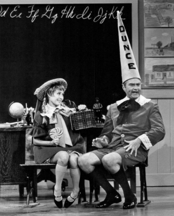 Powell plays a girlfriend to Red Skelton's "Junior" on The Red Skelton Show, 1968.