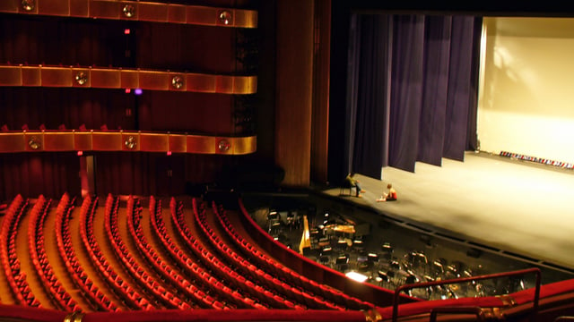 Architect Philip Johnson designed the New York State Theater to Balanchine's specifications.
