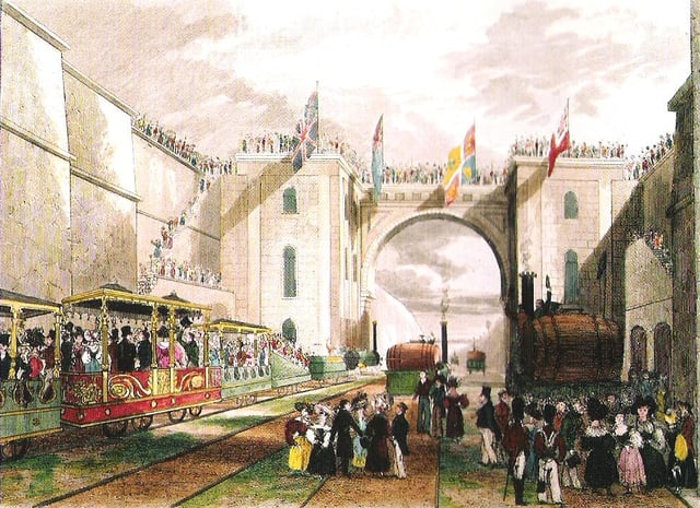 Opening of the Liverpool and Manchester Railway in 1830
