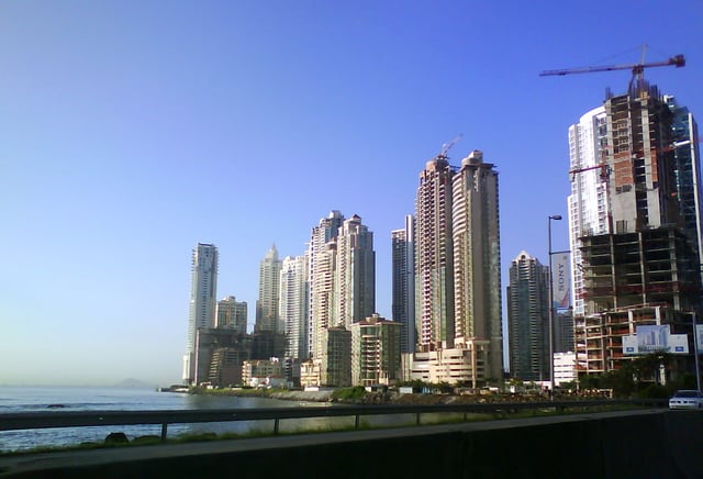 Construction boom in Panama City.