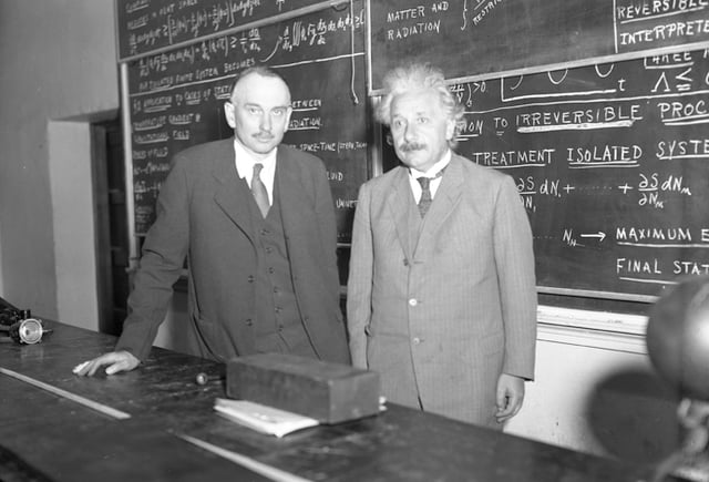 Richard C. Tolman and Albert Einstein at Caltech, 1932