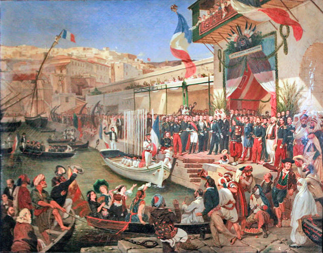 Arrival of Marshal Randon in Algiers in 1857 by Ernest Francis Vacherot